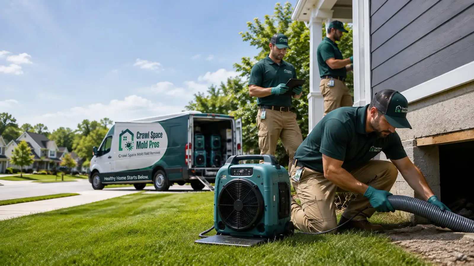 Crawl Space Mold Removal in Farmington, CA